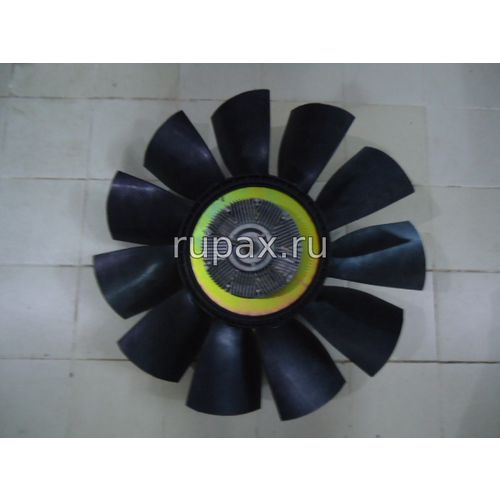Вентилятор крыльчатка с гидромуфтой 1308060-K0801 (11 лепестков) (миксер DFL3250A, DFL5251A Dong Feng ДонгФенг)